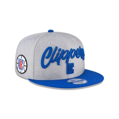 Los Angeles Clippers Gorra | New Era Official NBA Draft 9fifty Snapback Cap Mexico - Grises